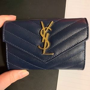 Saint Laurent YSL Monogramme Small Envelope Wallet